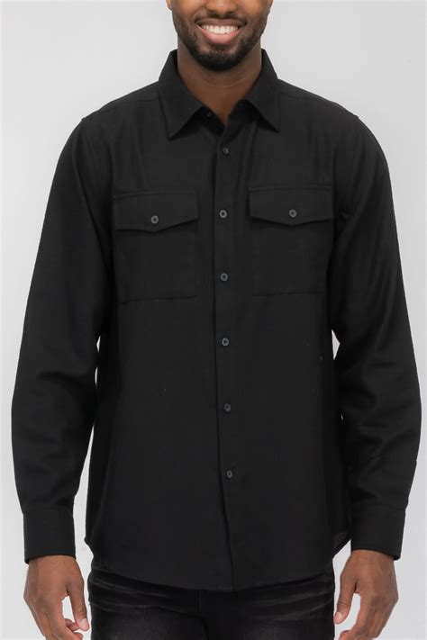 Solid Black Flannel Shirt: A Timeless Classic with Limitless Style