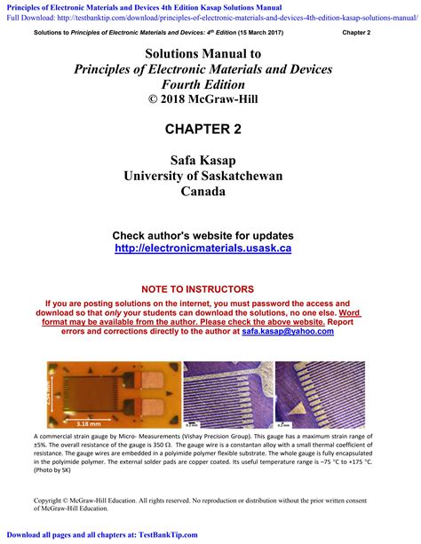 Solid State Electronic Devices 4th Edition Solution Manual PDF