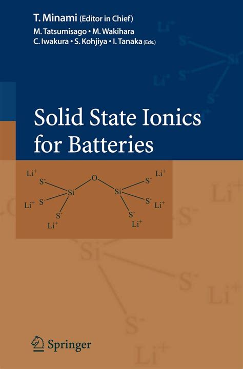 Solid State Ionics for Batteries 1st Edition Reader