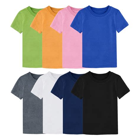 Solid color T-shirts: