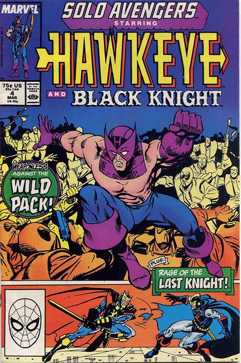 Solo Avengers 4 Featuring Hawkeye and Black Knight Marvel Comics Kindle Editon