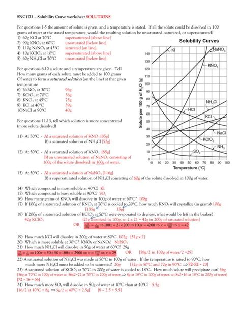 Solubility Guidelines For Aqueqeus Solutions Worjsheet Answers Doc