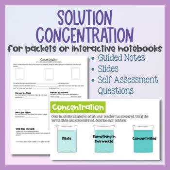 Solution Concentration Middle School Reader