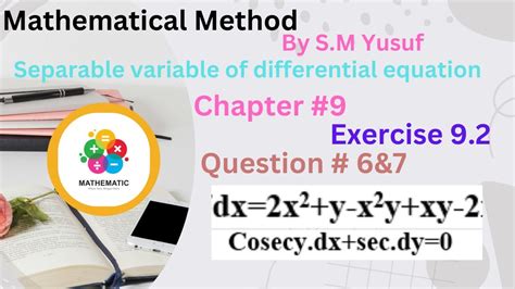 Solution Defrential Equation By S M Yusuf Doc