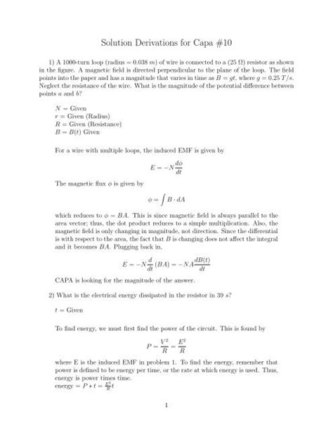 Solution Derivations For Capa 10 Crazy Aces Home Page Kindle Editon