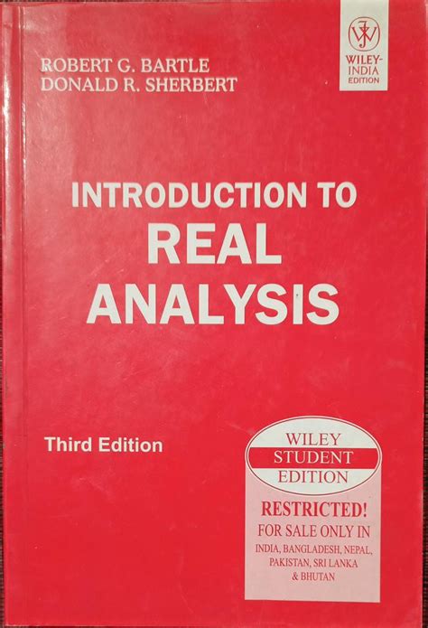 Solution Introduction To Real Analysis Bartle Sherbert Kindle Editon