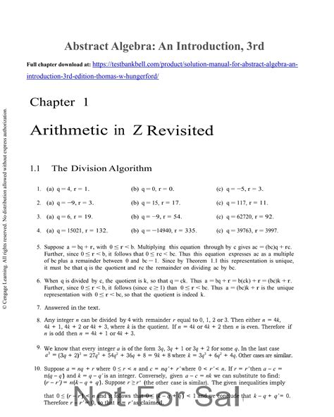 Solution Manual Abstract Algebra Hungerford Doc