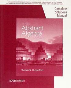 Solution Manual Abstract Algebra Hungerford Ebook Kindle Editon