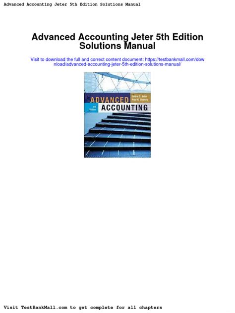 Solution Manual Advance Debra Jeter Edition 5th Epub