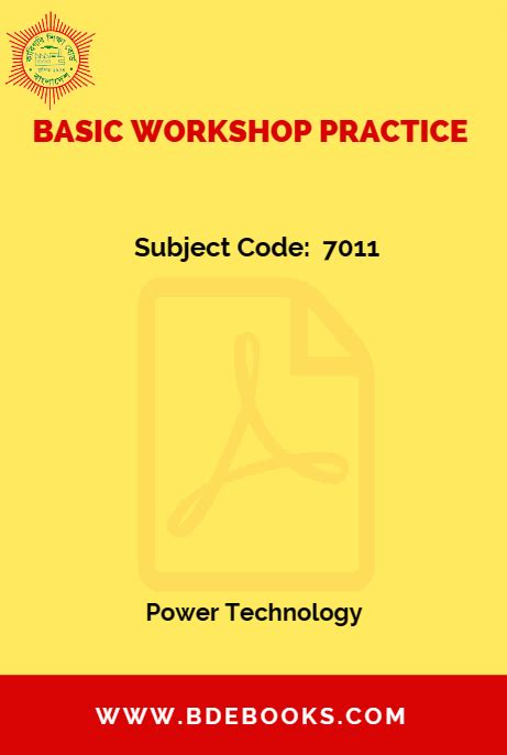 Solution Manual Basic Workshop Practice And Technology Kindle Editon