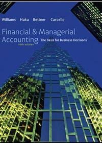 Solution Manual Financial And Managerial Kindle Editon