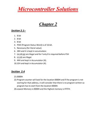 Solution Manual For 8051 Microcontroller By Ayala Kindle Editon