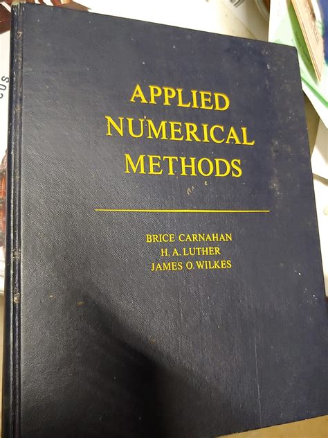 Solution Manual For Applied Numerical Methods Carnahan Kindle Editon