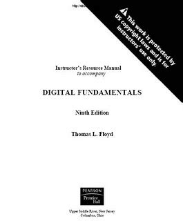 Solution Manual For Digital Fundamentals Floyd 9th Edition PDF