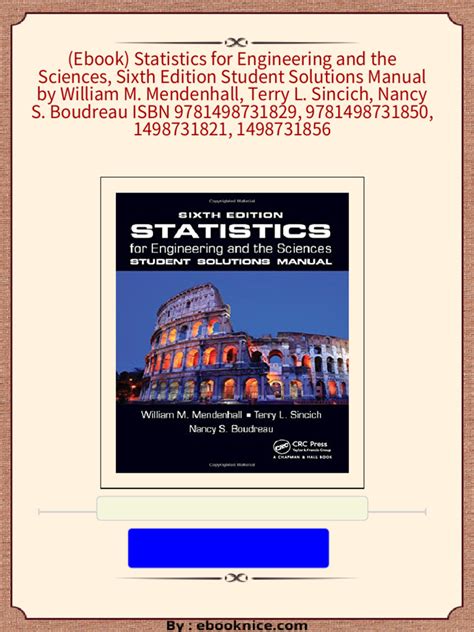 Solution Manual For Engineering Statistics 6th Edition PDF