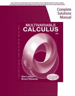 Solution Manual For Multivariable Calculus Larson Edwards Doc