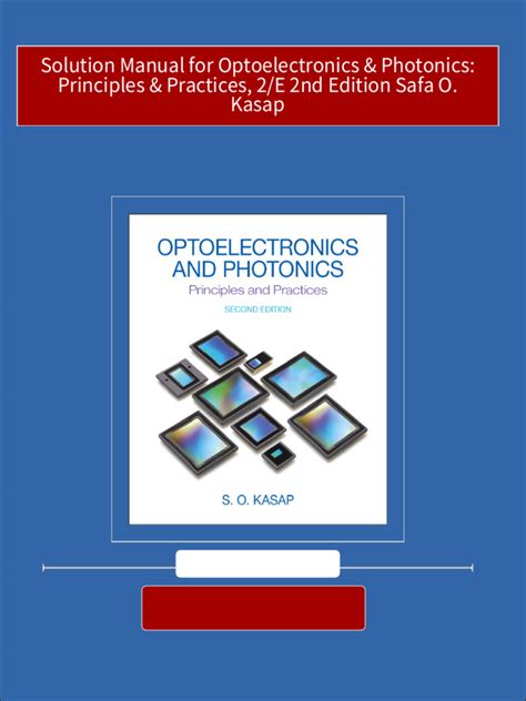 Solution Manual For Optoelectronics Photonics Reader