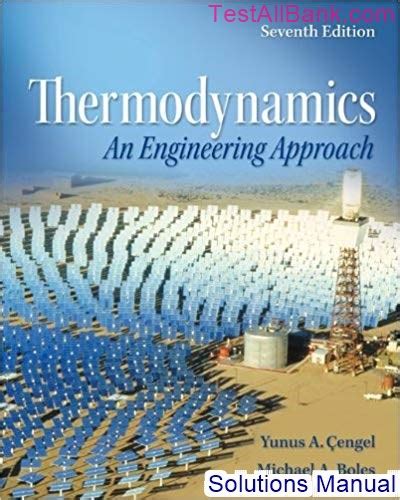 Solution Manual For Thermodynamics An Engineering Approach 7th Edition PDF