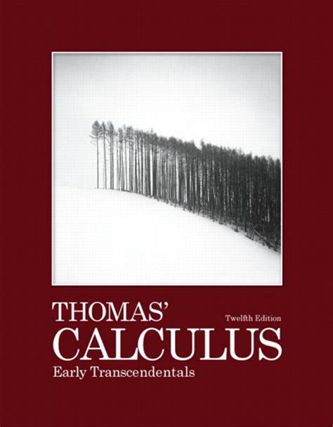 Solution Manual For Thomas Calculus Early Transcendentals12th Edition Epub