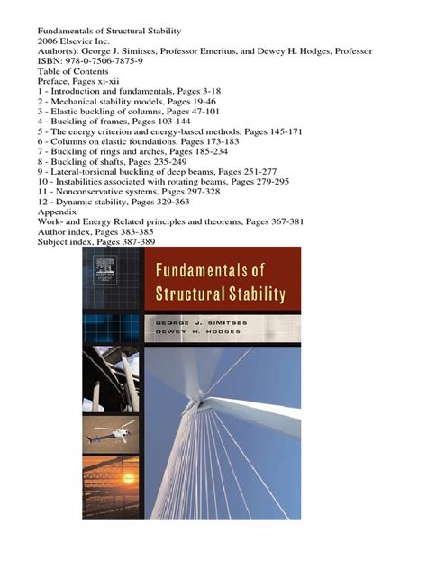 Solution Manual Fundamentals Of Structural Stability Simitses Reader