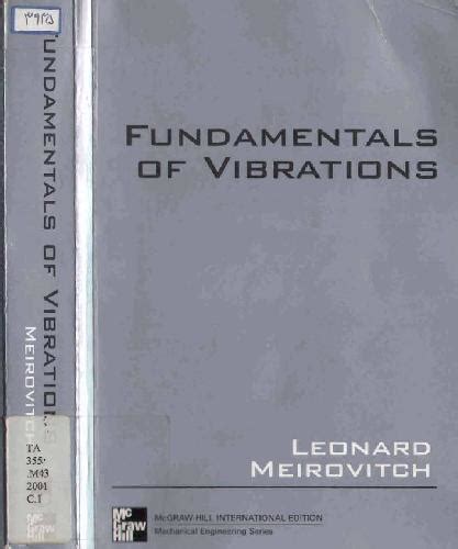 Solution Manual Fundamentals Of Vibrations Leonard Meirovitch Epub