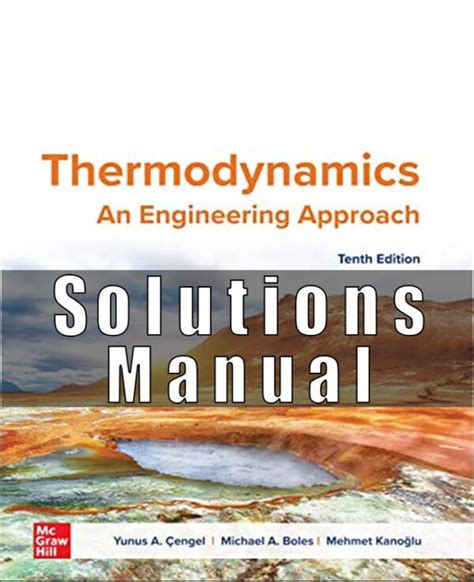 Solution Manual In Thermodynamics By Cengel Kindle Editon