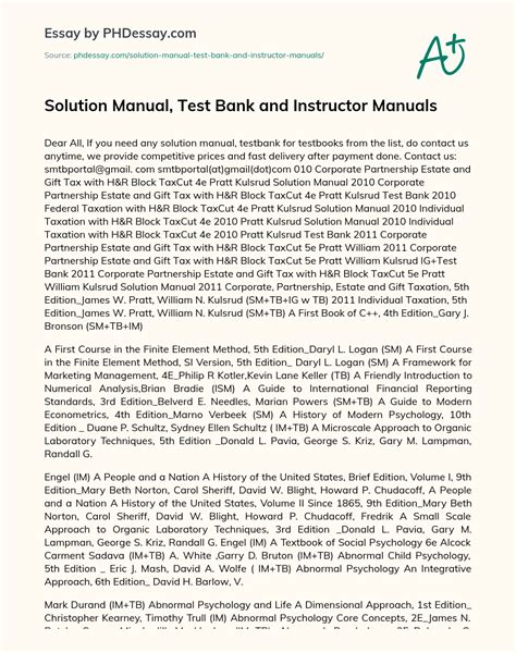 Solution Manual Instructor Test Bank Coding PDF