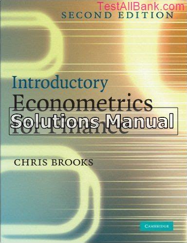 Solution Manual Introductory Econometrics For Finance PDF