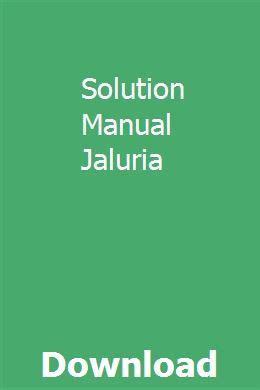 Solution Manual Jaluria Kindle Editon