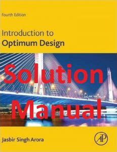 Solution Manual Jasbir Arora PDF