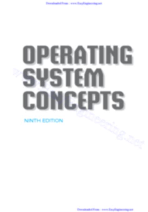 Solution Manual Operating Systems Concepts 9th Edition Kindle Editon