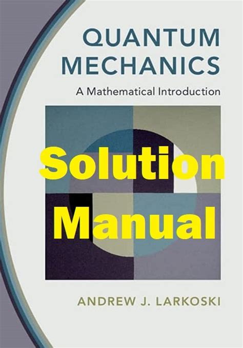 Solution Manual Quantum Mechanics PDF