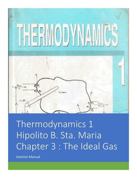 Solution Manual Thermodynamics Hipolito Sta Maria Reader