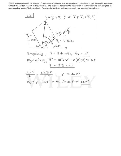 Solution Manual To Statics Meriam 7 Edition Pdf Doc