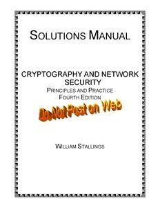 Solution Manual William Stallings Network Security Ebook Doc