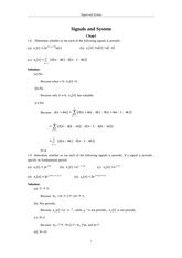 Solution Of Chapter 1 Signal System By Oppenheim Doc