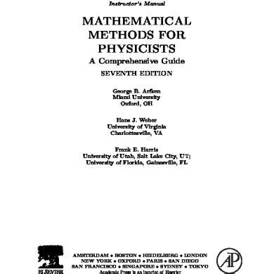 Solution Of Mathematical Methods By Weber Free Download Doc