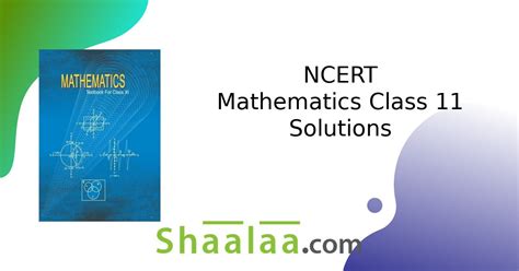 Solution Of Ncert Maths Class 11 Chapter 10 Reader