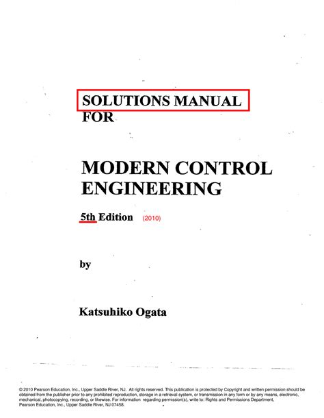 Solution Of Ogata Control System PDF