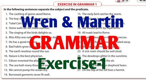 Solution Of Wren And Martin English Grammar Pdf Epub