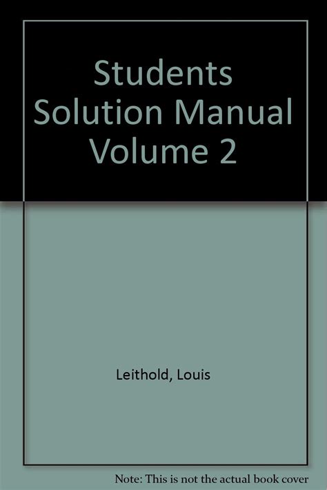 Solution Solving Question Of Louis Leithold Reader