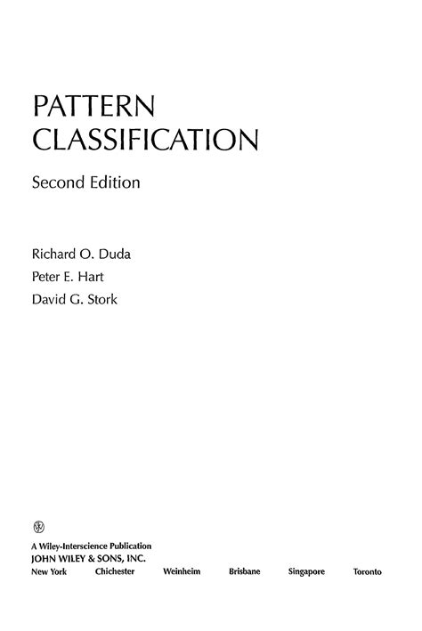 Solutions Duda Pattern Classification PDF