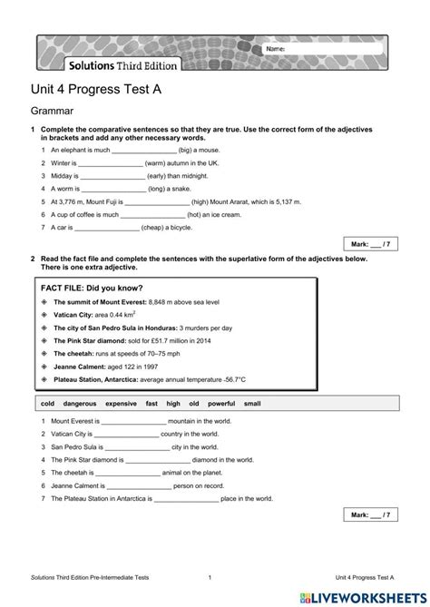 Solutions Intermediate Progress Test Unit 4 Epub