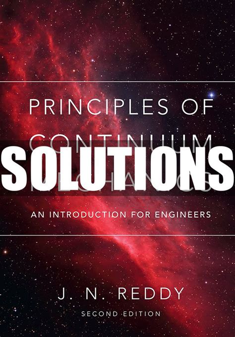 Solutions Manual Continuum Mechanics Reddy Reader