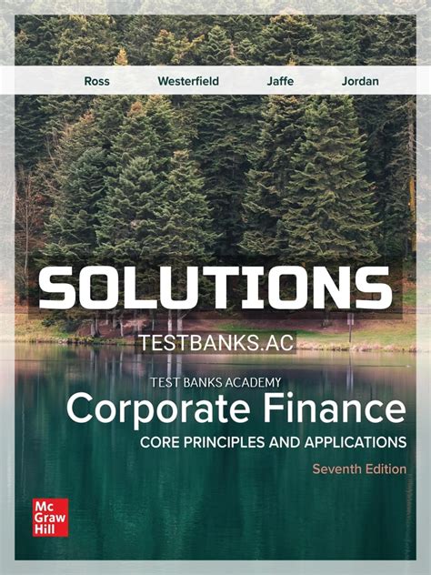 Solutions Manual For Corporate Finance The Core PDF