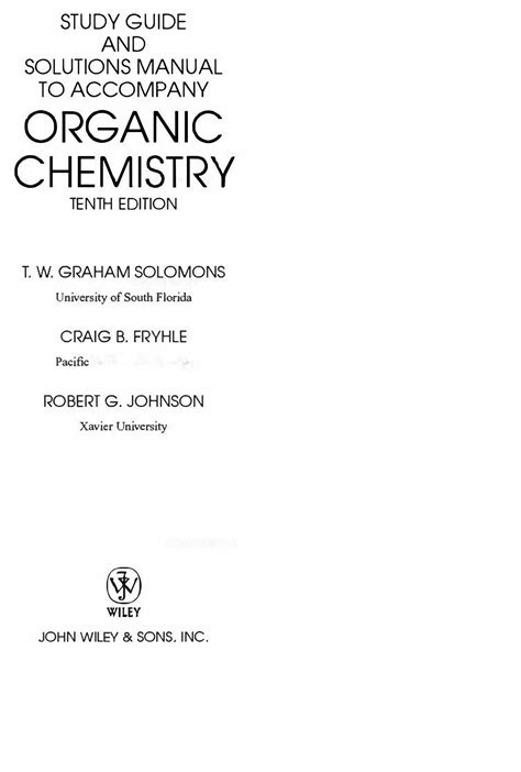 Solutions Manual For Organic Chemistry 2013 928 Pages PDF