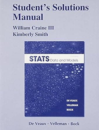 Solutions Manual For Stats Data And Models Ebook Kindle Editon