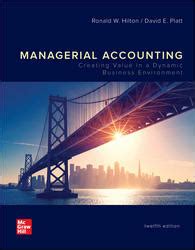 Solutions Manual Hilton Managerial Accounting Ebook PDF
