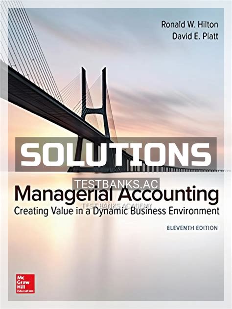 Solutions Manual Hilton Managerial Accounting Ebook PDF