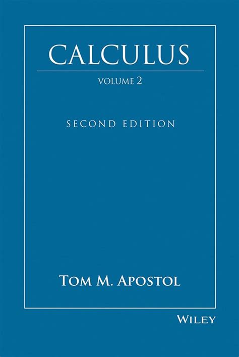 Solutions Manual To Tom M Apostol Calculus Epub